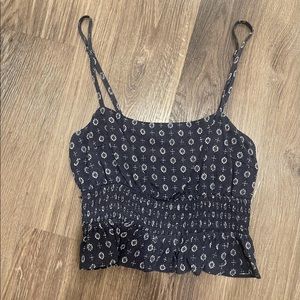 Navy blue crop tank